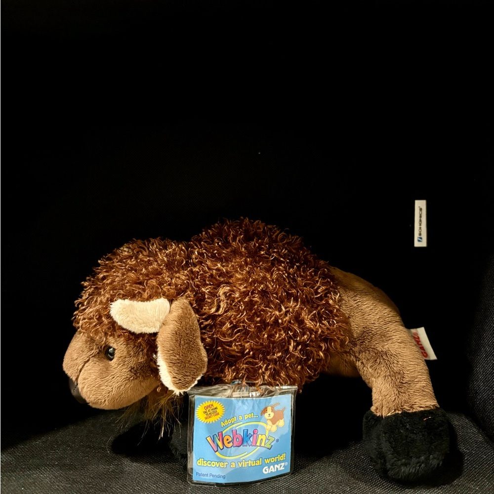 Webkin Buffalo with tag still attached.
